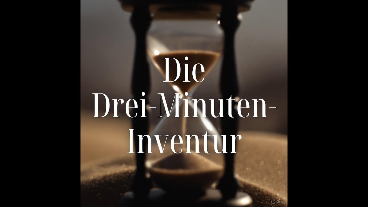 Nüchtern bleiben mit der 3-Minuten-Inventur