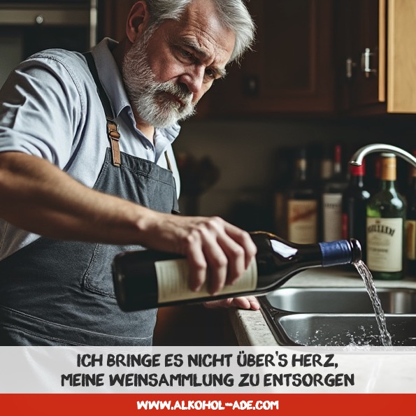 Ich bringe es nicht über’s Herz, meine Weinsammlung zu entsorgen