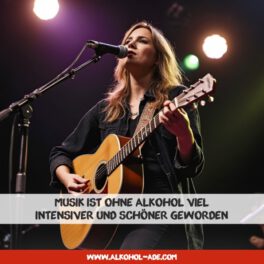 Musik ist ohne Alkohol viel intensiver und schöner geworden