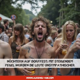 Nüchtern auf Dorffest- Mit steigendem Pegel wurden die Leute unsympathischer