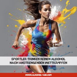 Sportler trinken kein Alkohol nach anstrengenden Wettkämpfen