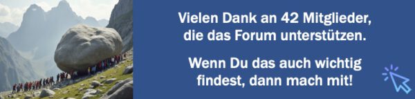 42 Miitglieder unterstützen das Forum