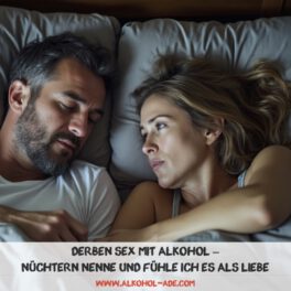 Derben Sex mit Alkohol ­­– nüchtern nenne und fühle ich es als Liebe