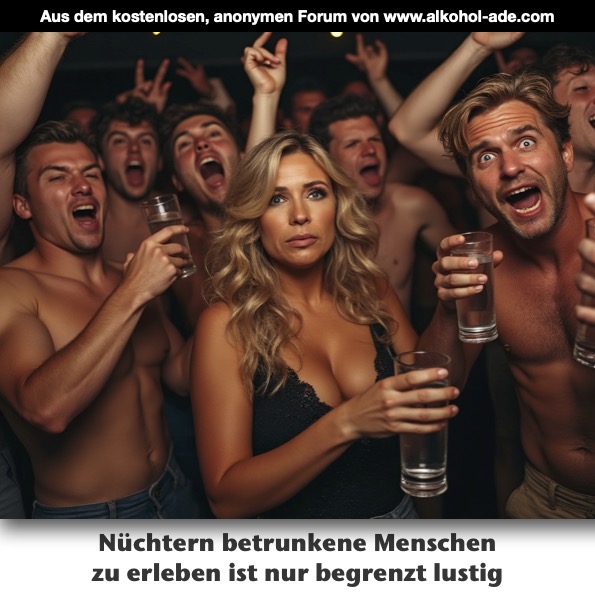 Nüchtern betrunkene Menschen zu erleben ist nur begrenzt lustig Nüchtern betrunkene Menschen zu erleben ist nur begrenzt lustig