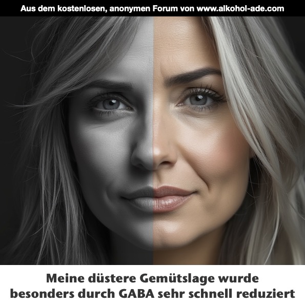 Meine düstere Gemütslage wurde besonders durch GABA sehr schnell reduziert