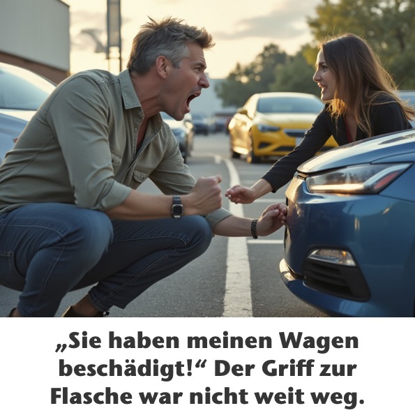 „Sie haben meinen Wagen beschaedigt Der Griff zur Flasche war nicht weit weg 1