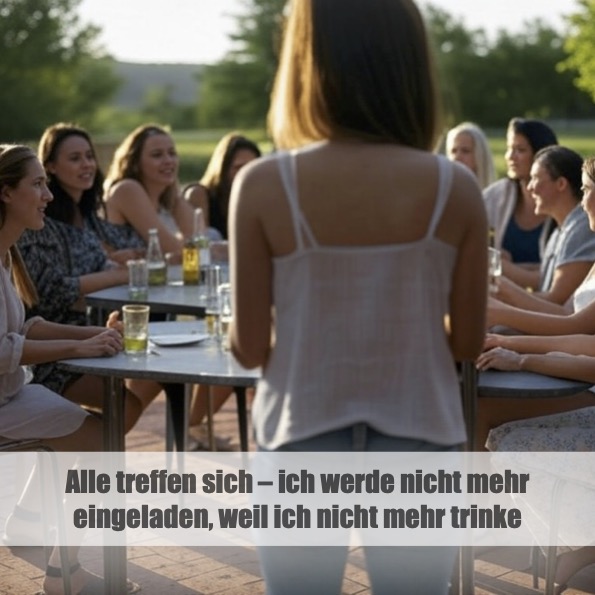 Alle treffen sich – ich werde nicht mehr eingeladen, weil ich nicht mehr trinke Alle treffen sich – ich werde nicht mehr eingeladen, weil ich nicht mehr trinke