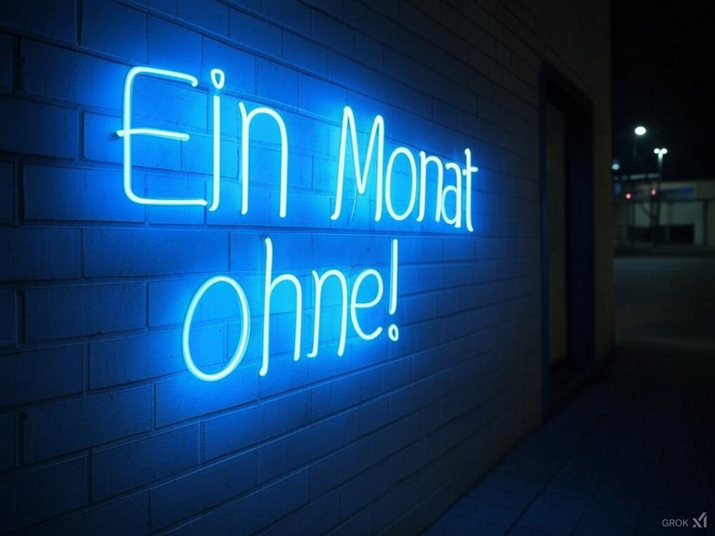 Seit einem Monat keinen Alkohol mehr getrunken