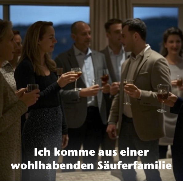 Ich komme aus einer wohlhabenden Säuferfamilie