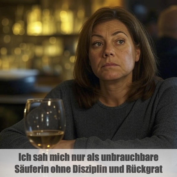 Ich sah mich nur als unbrauchbare Säuferin ohne Disziplin und Rückgrat