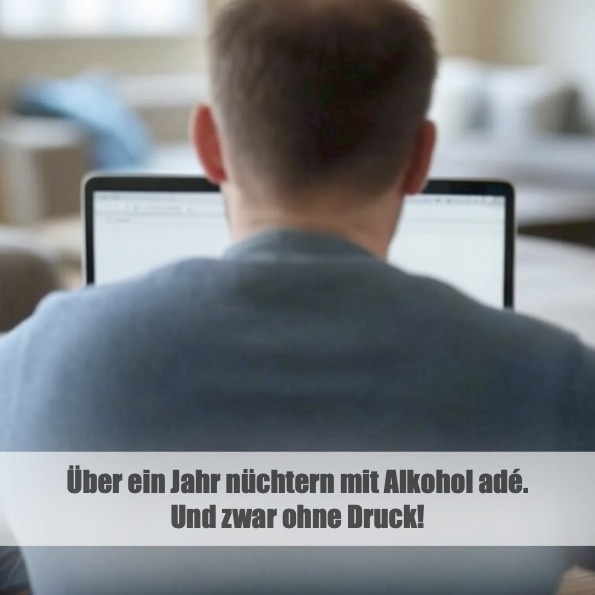 Über ein Jahr nüchtern mit Alkohol adé. Und zwar ohne Druck! Über ein Jahr nüchtern mit Alkohol adé. Und zwar ohne Druck!
