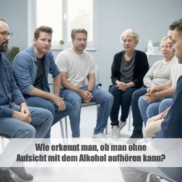 Wie erkennt man, ob man ohne Aufsicht mit dem Alkohol aufhören kann?