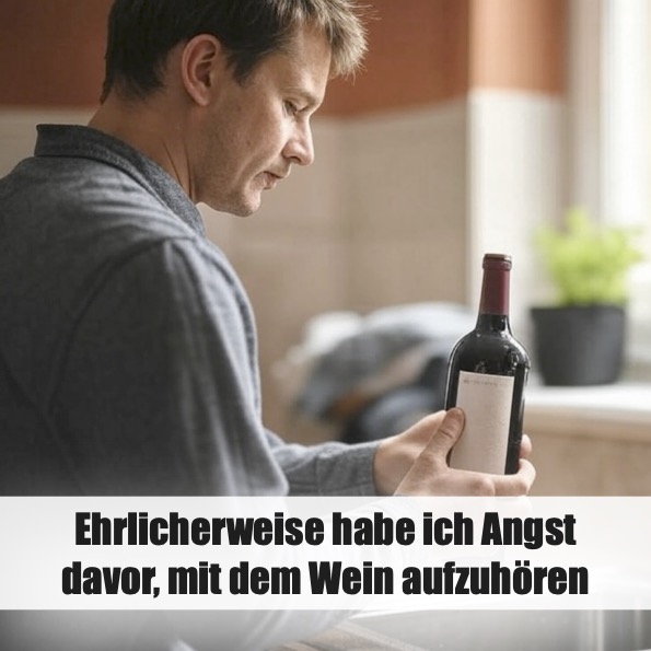 Ehrlicherweise habe ich Angst davor, mit dem Wein aufzuhören
