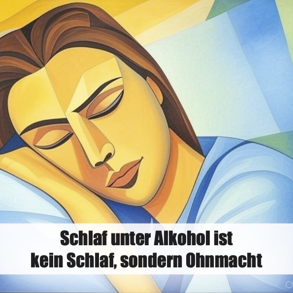 Schlaf unter Alkohol ist kein Schlaf, sondern Ohnmacht