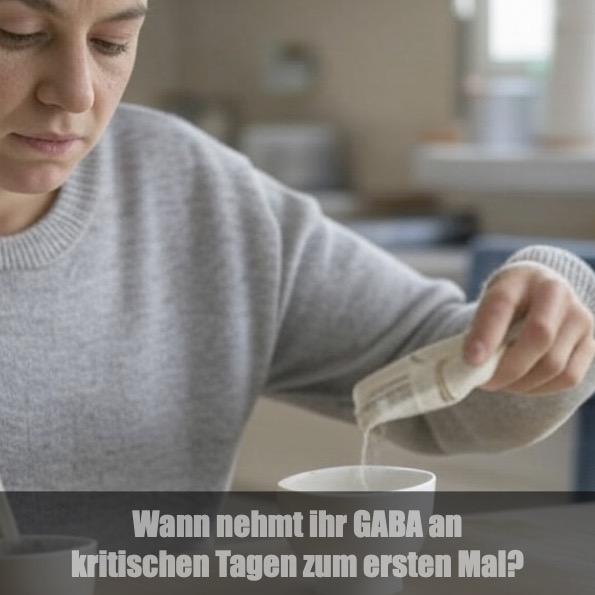 Wann nehmt ihr GABA an kritischen Tagen zum ersten Mal?