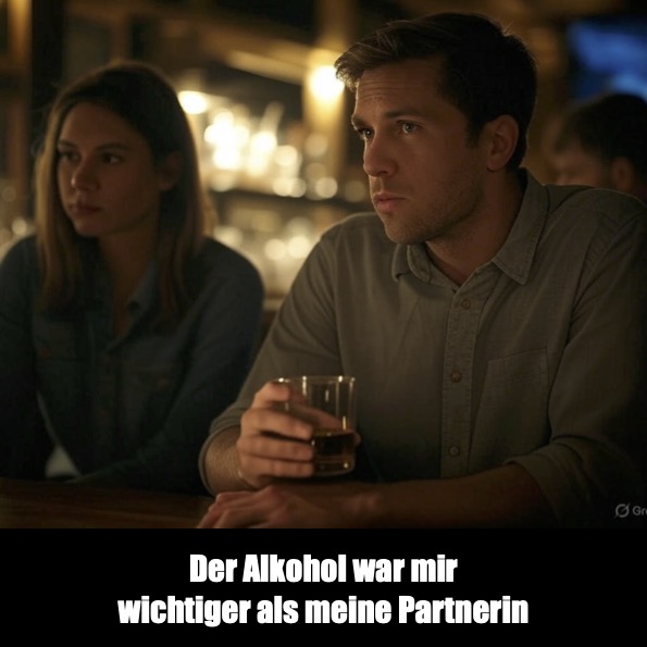 Der Alkohol war mir wichtiger als meine Partnerin