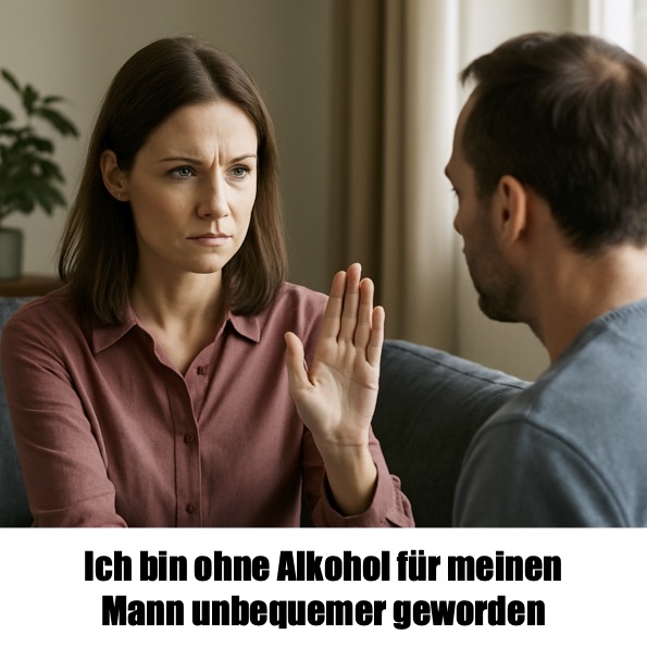 Ich bin ohne Alkohol für meinen  Mann unbequemer geworden