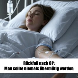 Rückfall nach OP- Man sollte niemals übermütig werden