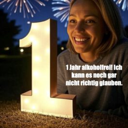 1 Jahr alkoholfrei! Ich kann es noch gar nicht richtig glauben.