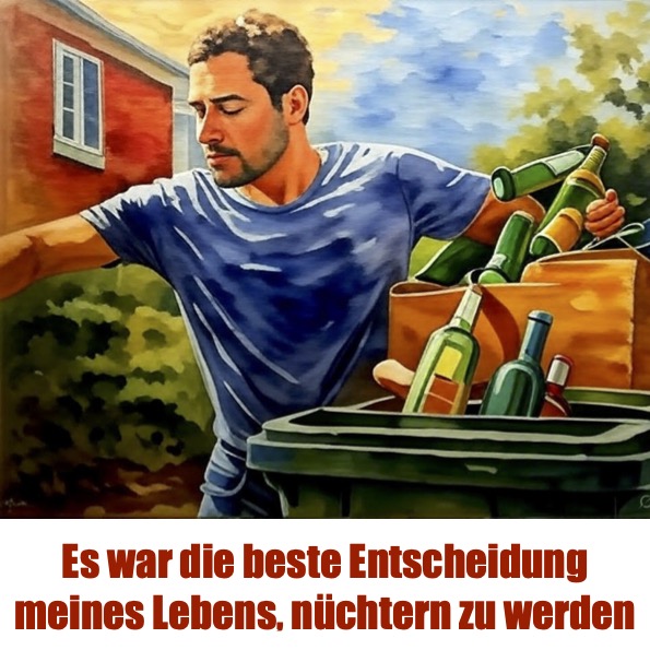 Beste Entscheidung meines Lebens, abstinent zu werden. Mit dem Konzept von Gaby Guzek.