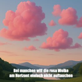 Bei manchen will die rosa Wolke am Horizont einfach nicht auftauchen