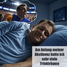Am Anfang meiner Abstinenz hatte ich sehr viele Trinkträume