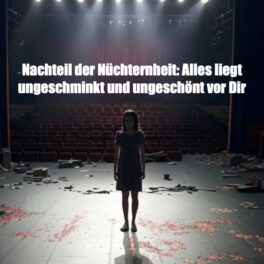 Nachteil der Nüchternheit- Alles liegt ungeschminkt und ungeschönt vor Dir