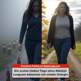 Die ersten sieben Tage ohne Alkohol- Langsam bekomme ich wieder Energie