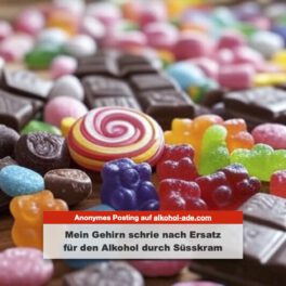 Mein Gehirn schrie nach Ersatz für den Alkohol durch Süsskram