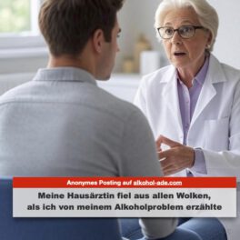 Meine Hausärztin fiel aus allen Wolken, als ich von meinem Alkoholproblem erzählte