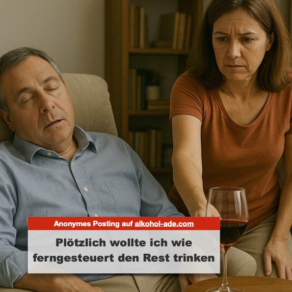 Normalerweise triggert mich dabei gar nichts. Doch gestern Abend hatte ich zum ersten Mal seit langem kurz einen Moment, in dem mir mein Suchtgedächtnis fast zum Verhängnis geworden wäre.