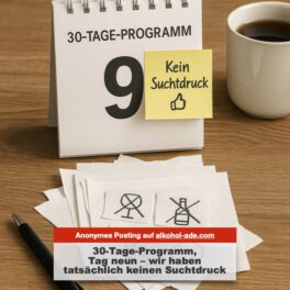 30-Tage-Programm, Tag neun – wir haben tatsächlich keinen Suchtdruck