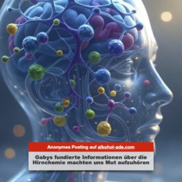 Gabys fundierte Informationen über die Hirnchemie machten uns Mut aufzuhören