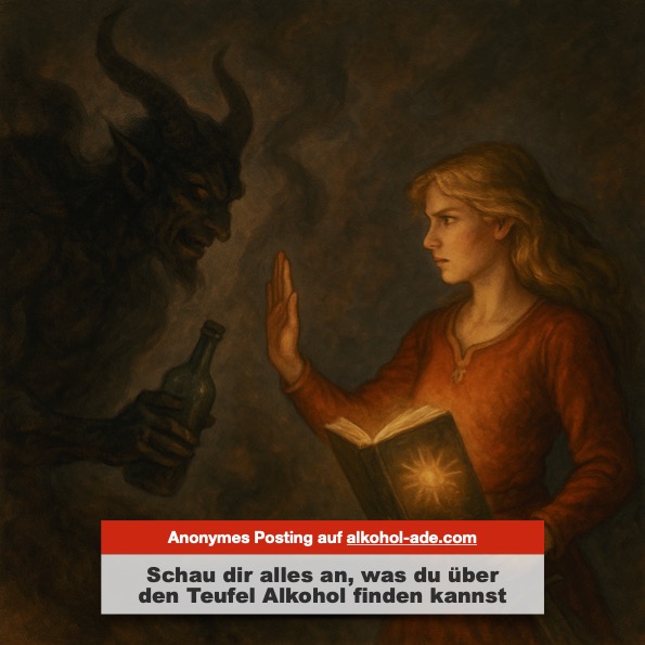 Und dann berate ich, wie wohl die meisten, die hier schreiben werden: Lies „Alkohol ade“, lies „die Suchtlüge“, schau ins Forum.