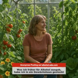 Was ich früher für Alkohol ausgab, habe ich in ein Gewächshaus gesteckt