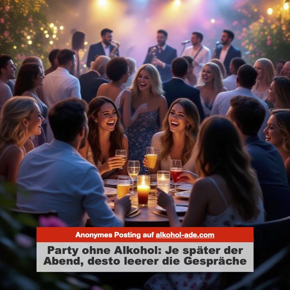 Je später der Abend, desto leerer wirken die Gespräche – irgendwann empfinde ich es nur noch als anstrengend und bin froh, wenn ich wieder zu Hause bin.