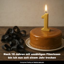 Nach 18 Jahren mit unzähligen Filmrissen bin ich nun seit einem Jahr trocken