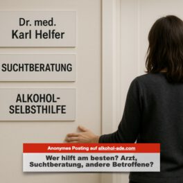 Wer hilft am besten? Arzt, Suchtberatung, andere Betroffene?