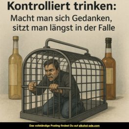 Kontrolliert trinken- Macht man sich Gedanken, sitzt man längst in der Falle