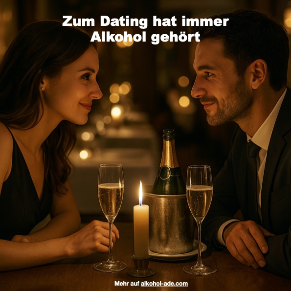 Paar beim romatischen Treffen. Champagner auf dem Tisch.