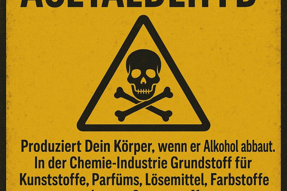 Warnschild Acetaldehyd
