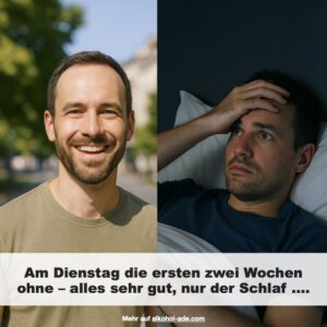 Mann tagsüber bester Dinge – und abends schlaflos