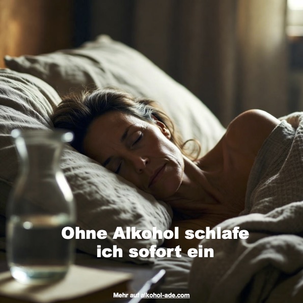 Frau liegt im Bett und schläft tief