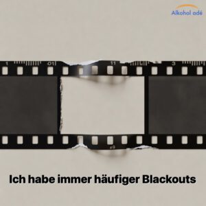 Gerissener Filmstreifen als Symbol für Blackout
