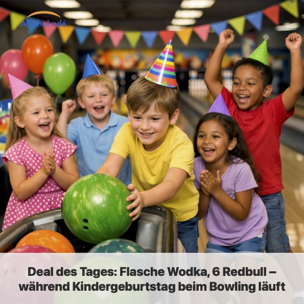 Kinder feiern Geburtstag auf der Bowlingbahn