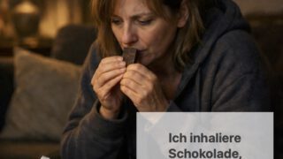Ich inhaliere Schokolade, Süßigkeiten – könnt ihr das verstehen?