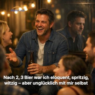 Nach 2, 3 Bier war ich eloquent, spritzig, witzig – aber unglücklich mit mir selbst