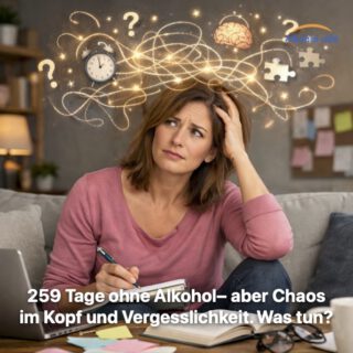 259 Tage ohne Alkohol– aber Chaos im Kopf und Vergesslichkeit. Was tun?