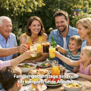 Familiengeburtstage sind nun oft komplett ohne Alkohol