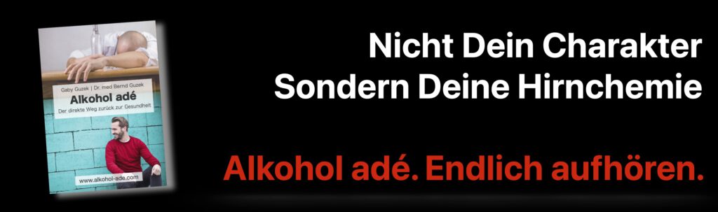 Buchanzeige Alkohol ade quer | Endlich aufhören